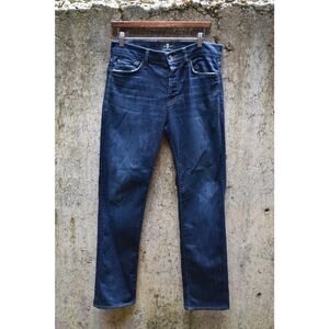 7 For All Mankind Luxe Performance Men's Straight Leg Jeans - Dark Wash-32